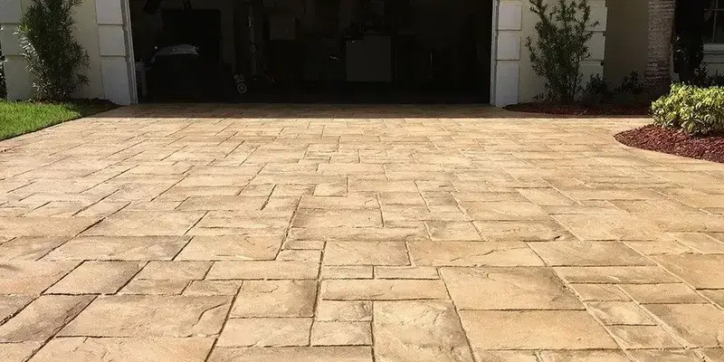 Stamped Concrete Driveway in Twin Falls, Idaho